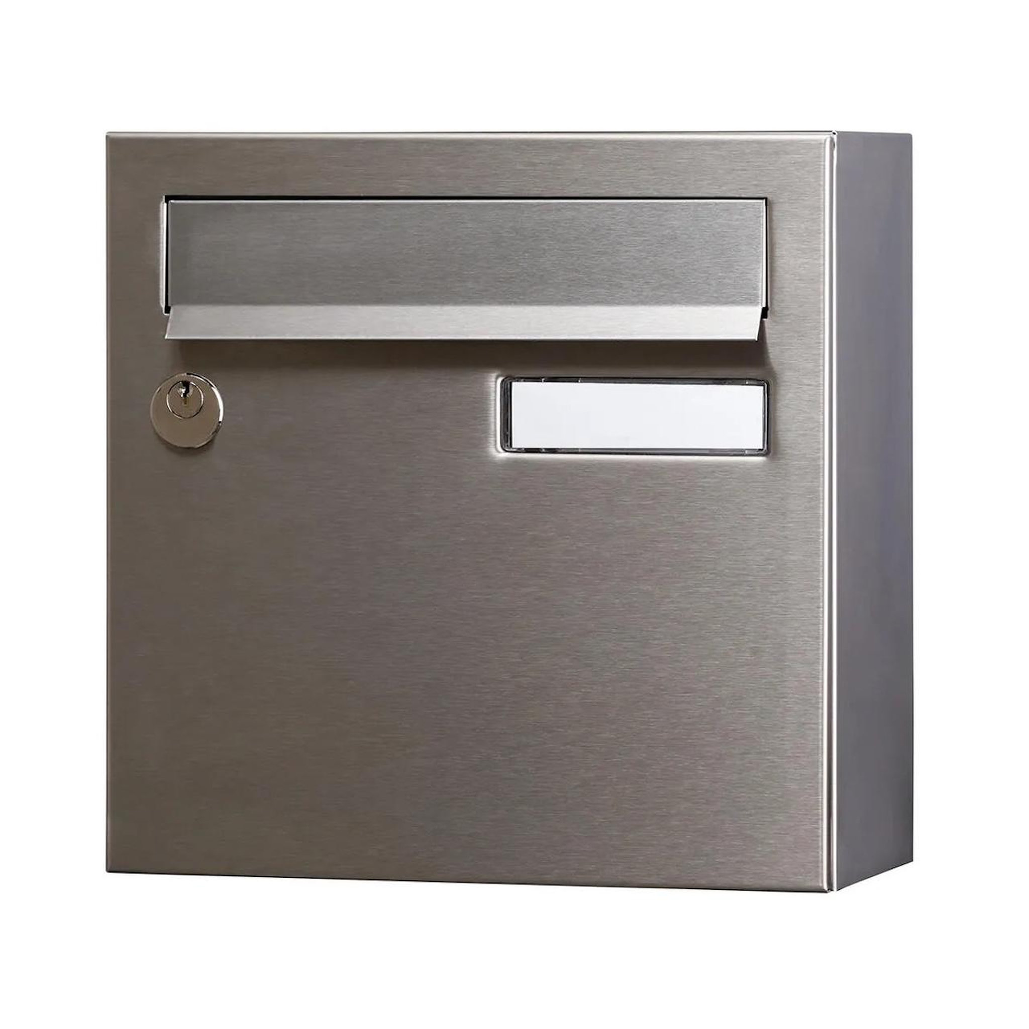 RENZ Boîte aux lettres compacte 1 porte extérieur - Rivage - acier inoxydable gris