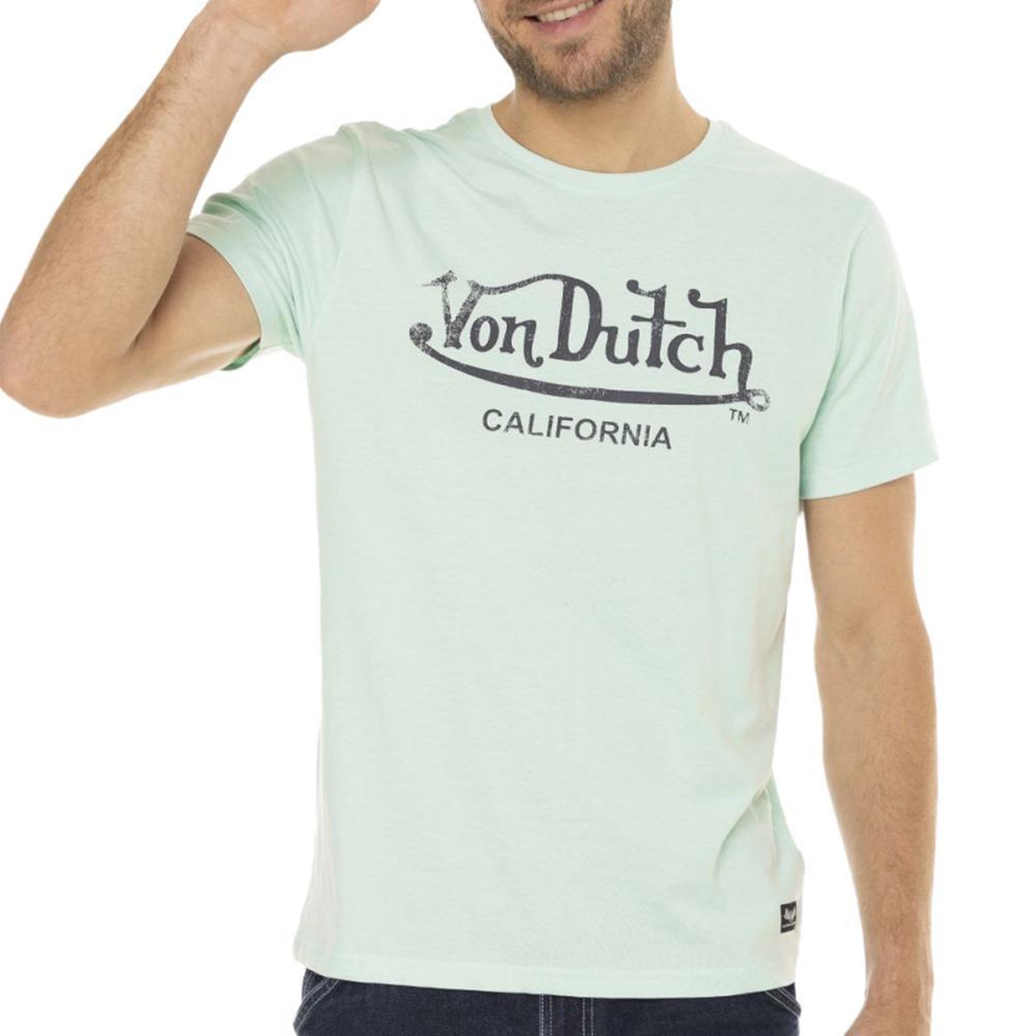 Voir la diapositive 1 : VON DUTCH T-shirt Vert Homme Von Dutch First