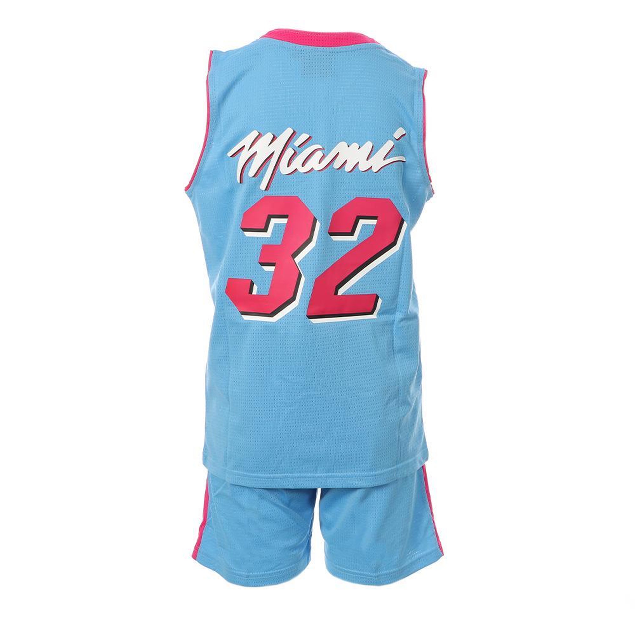 Voir la diapositive 2 : SPORTZONE Miami Ensemble de basket Bleu/Rose Enfant Sport Zone