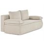 Voir la diapositive 4 : BEST MOBILIER Kurt - canapé 3 places convertible avec coffre en velours texturé