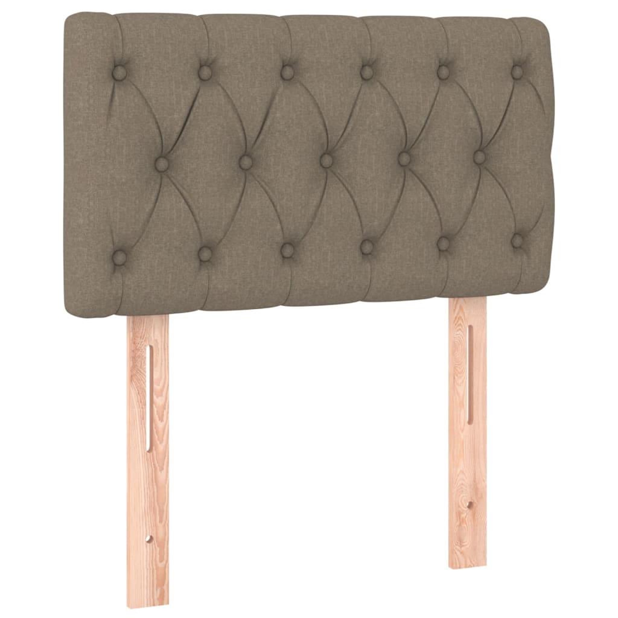Voir la diapositive 4 : VIDAXL Tete de lit a LED Taupe 80x7x78/88 cm Tissu
