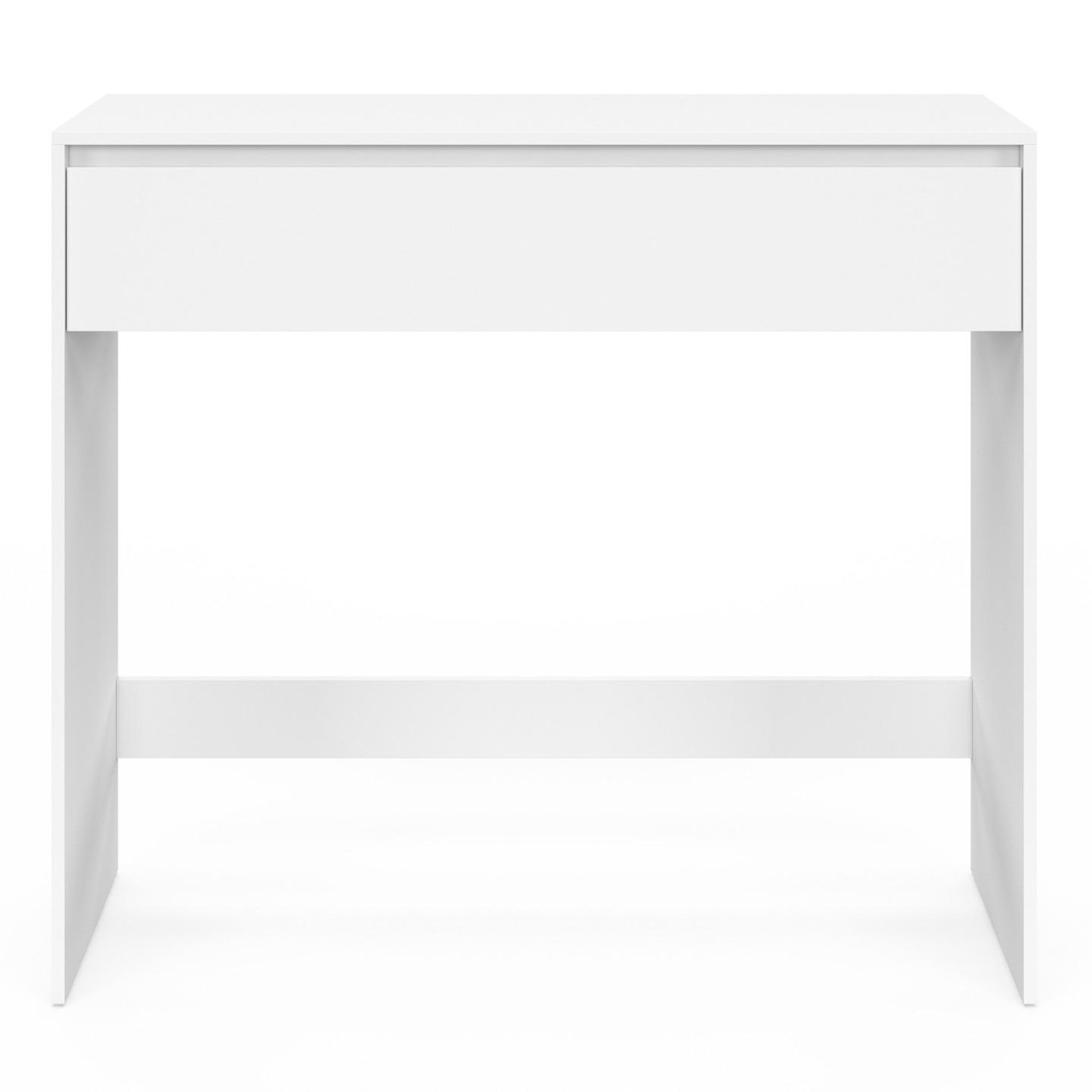 Voir la diapositive 3 : ID MARKET Console 1 tiroir tomi bois blanc