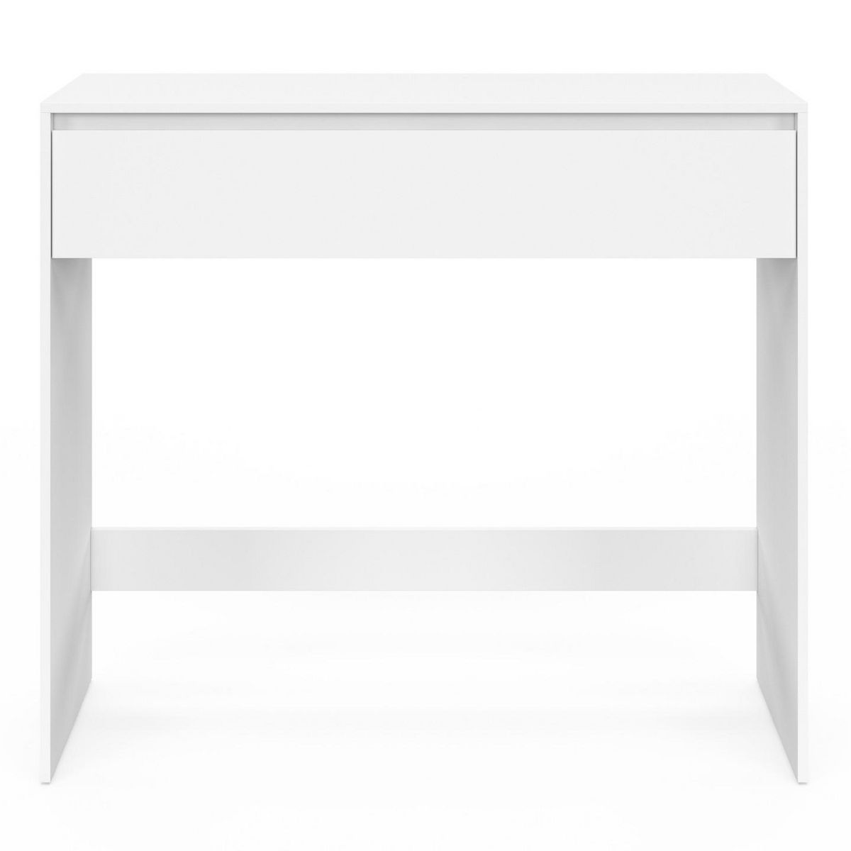 ID MARKET Console 1 tiroir TOMI bois blanc