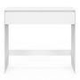 Voir la diapositive 3 : ID MARKET Console 1 tiroir TOMI bois blanc