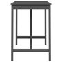 Voir la diapositive 4 : VIDAXL Table de bar Gris 140x80x110 cm Bois massif de pin