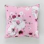 Voir la diapositive 2 : Paris Prix Housse de Coussin  Velvet Flower  60x60cm Rose