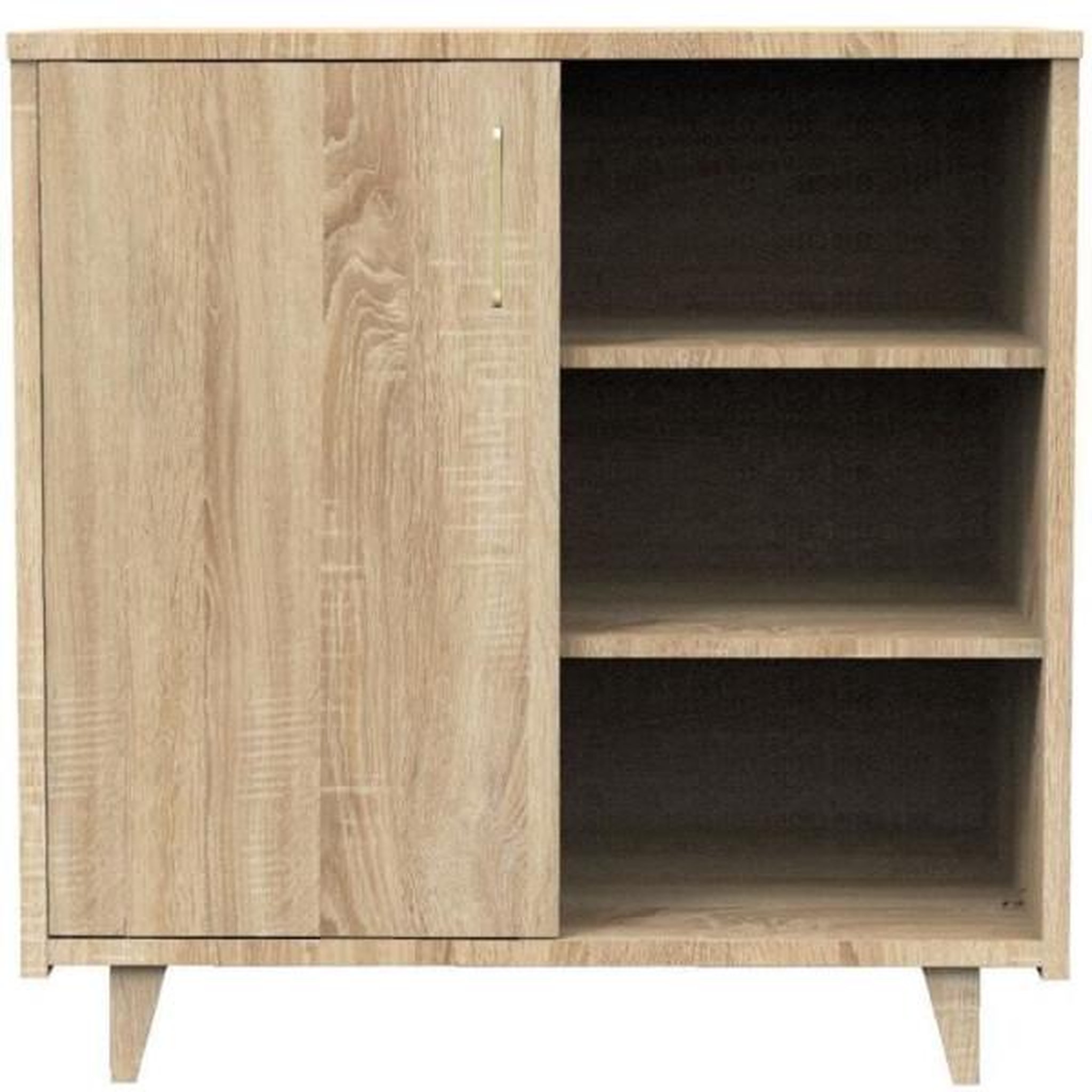 Voir la diapositive 4 : SAUTHON Chambre duo bébé - SAUTHON - Sam Chene doré - Lit bébé 120 x 60 cm et commode a langer