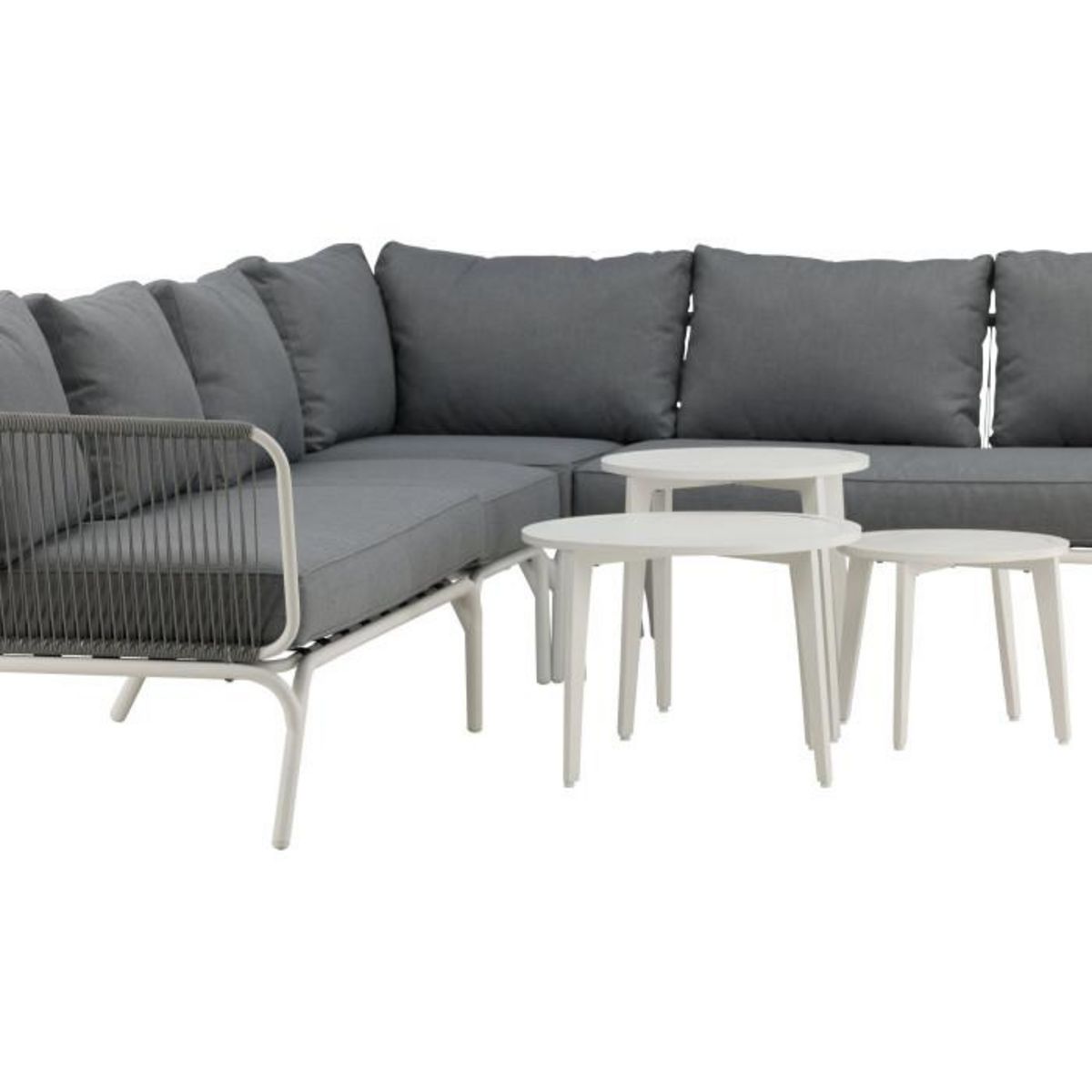 Paris Prix Salon d'Angle de Jardin  Roxo  283cm Blanc