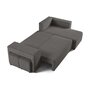 Voir la diapositive 2 : BEST MOBILIER Topaze - canapé d'angle réversible 4 places - convertible avec coffre, tablette et poufs - en velours côtelé