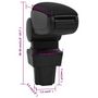 Voir la diapositive 6 : VIDAXL Accoudoir de voiture noir 11,5x32x(30-50) cm ABS