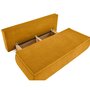 Voir la diapositive 3 : BEST MOBILIER Kurt - canapé 3 places convertible avec coffre en velours texturé