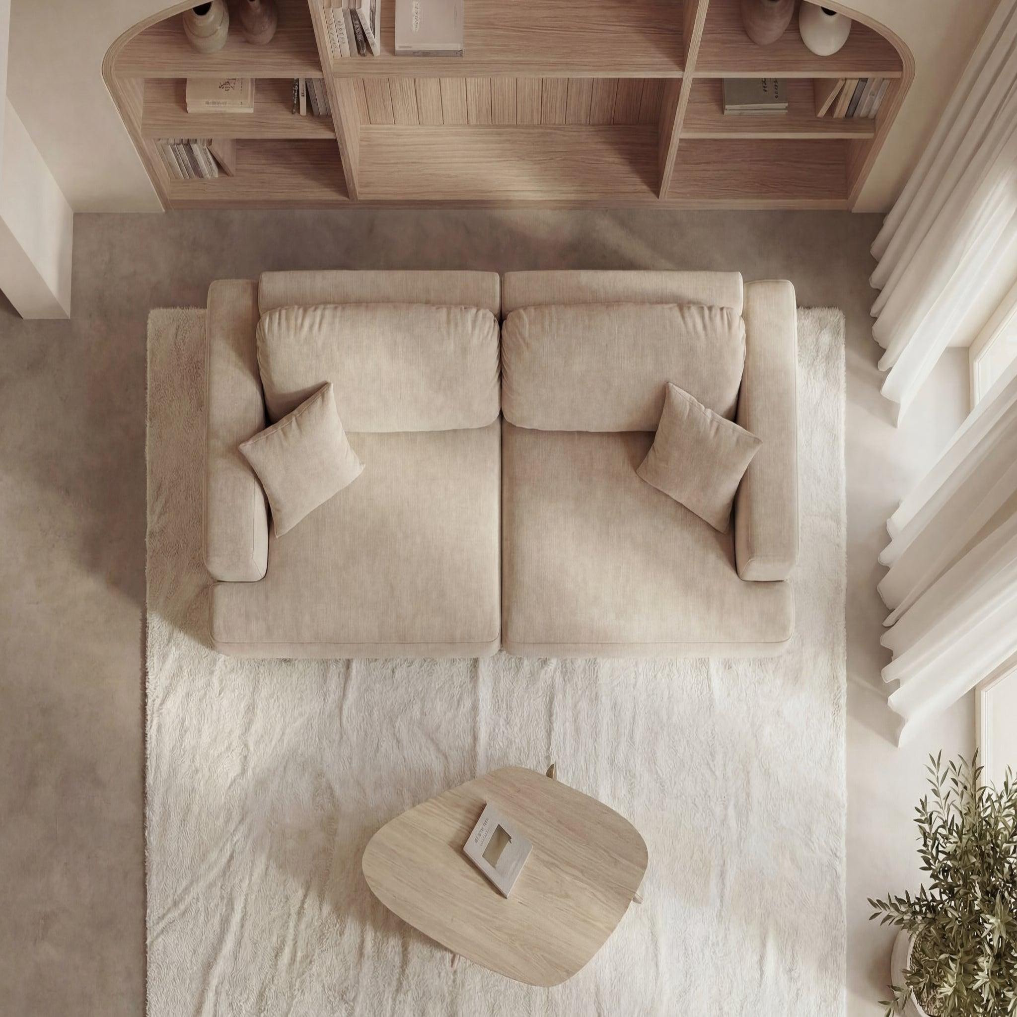 Voir la diapositive 6 : CASANOVA PARIS Chiara - canapé droit convertible tissu velours 3 places