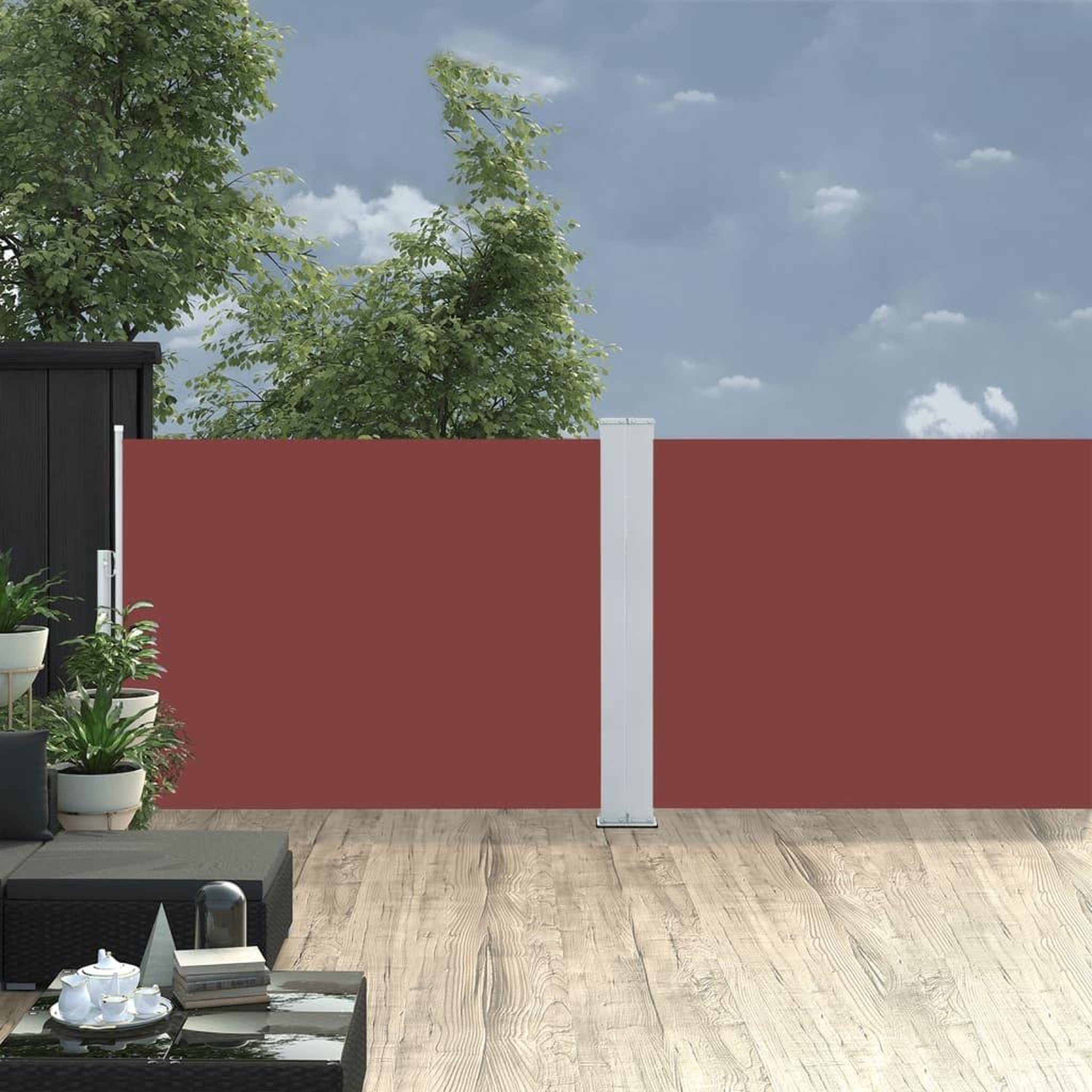 Voir la diapositive 3 : VIDAXL Auvent lateral retractable marron 100 x 1000 cm