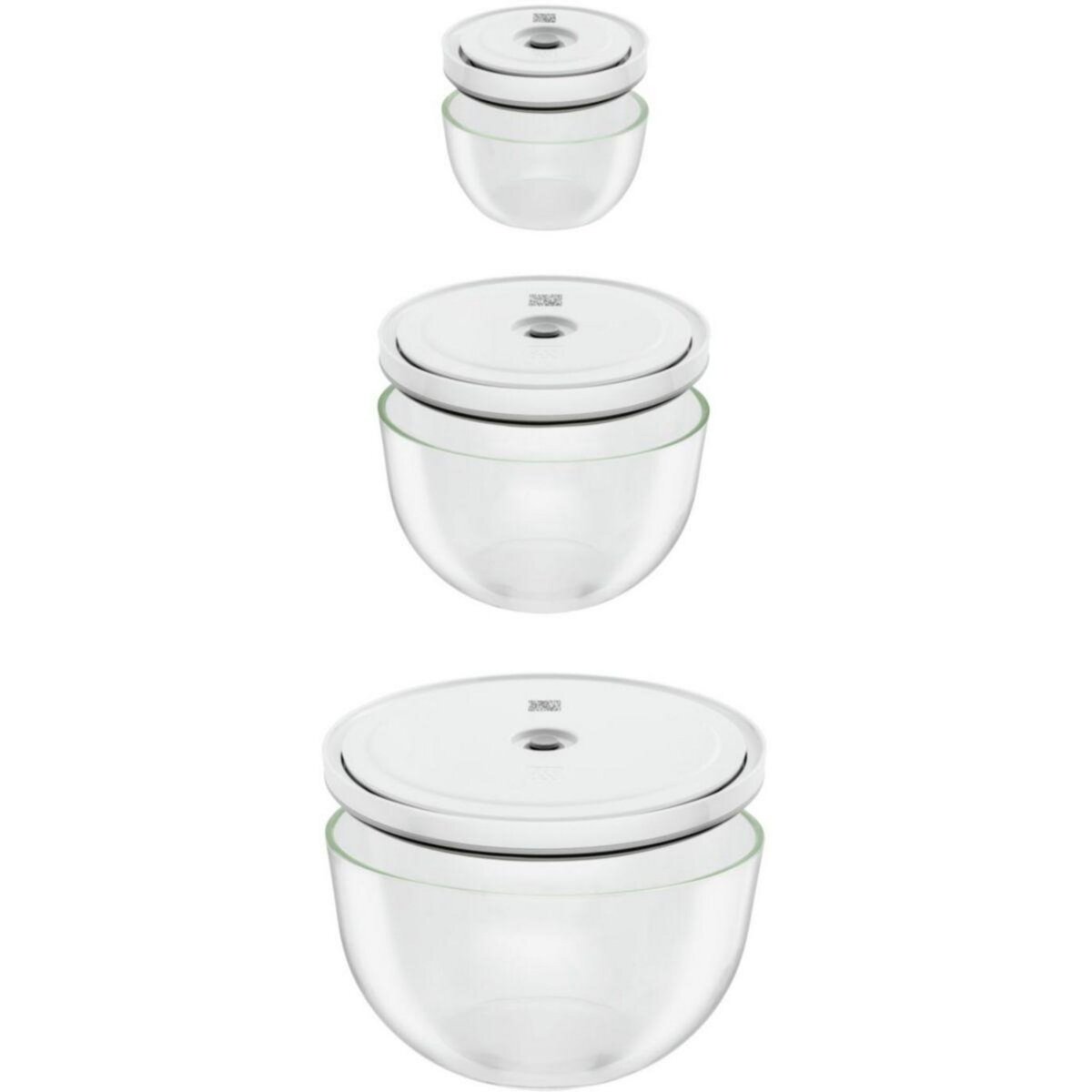 ZWILLING Boîte hermétique 3 bols en verre avec couvercle S-M-L
