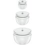 Voir la diapositive 2 : ZWILLING Boîte hermétique 3 bols en verre avec couvercle S-M-L
