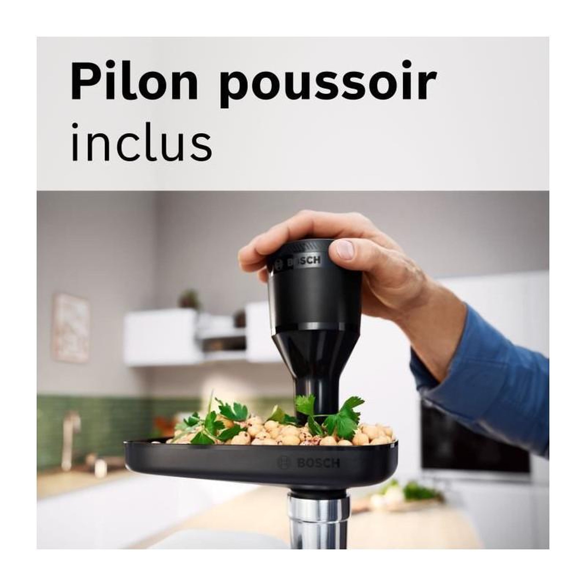 Voir la diapositive 4 : BOSCH Hachoir a viande - BOSCH - MFWS420W Série 4 - Blanc - 500 W - moteur bloqué 1900 W - 2,5 kg/mn - 2 vitesses - 2 grilles de hac