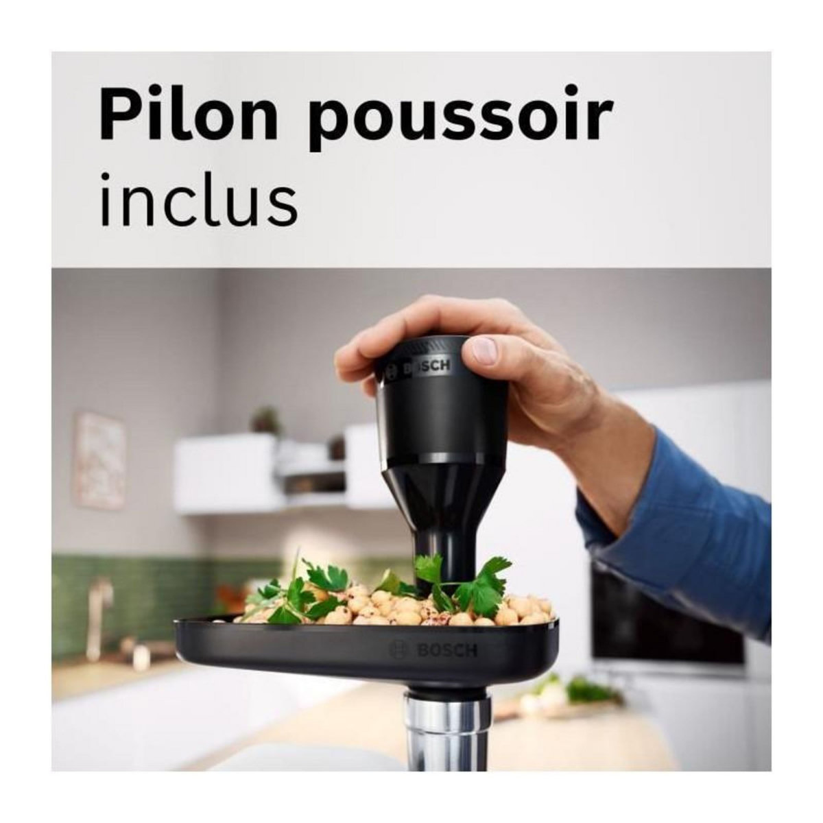 BOSCH Hachoir a viande - BOSCH - MFWS420W Série 4 - Blanc - 500 W - moteur bloqué 1900 W - 2,5 kg/mn - 2 vitesses - 2 grilles de hac