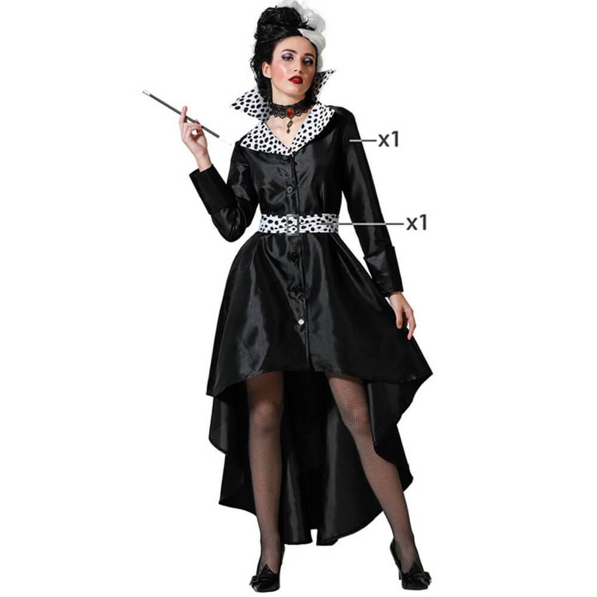 Voir la diapositive 4 : ATOSA Déguisement Reine Cruelle - Femme - XS/S