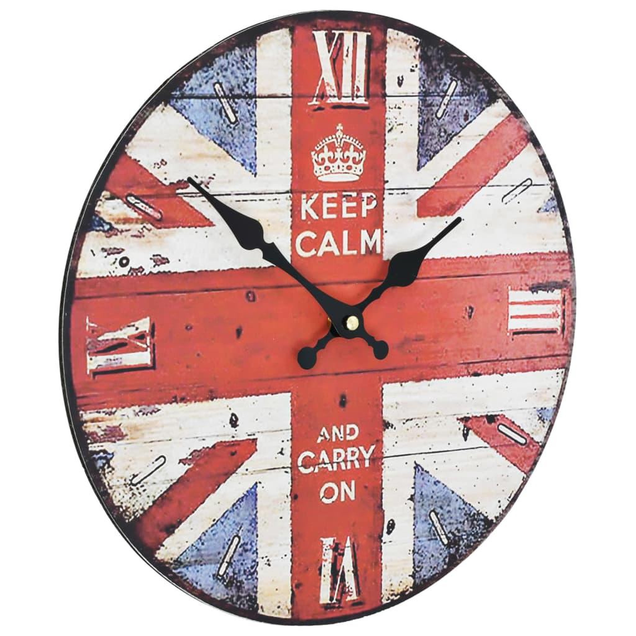 Voir la diapositive 3 : VIDAXL Horloge murale vintage Royaume-Uni 30 cm