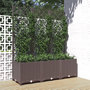 Voir la diapositive 1 : VIDAXL Jardiniere avec treillis Marron 120 x 40 x 136 cm PP