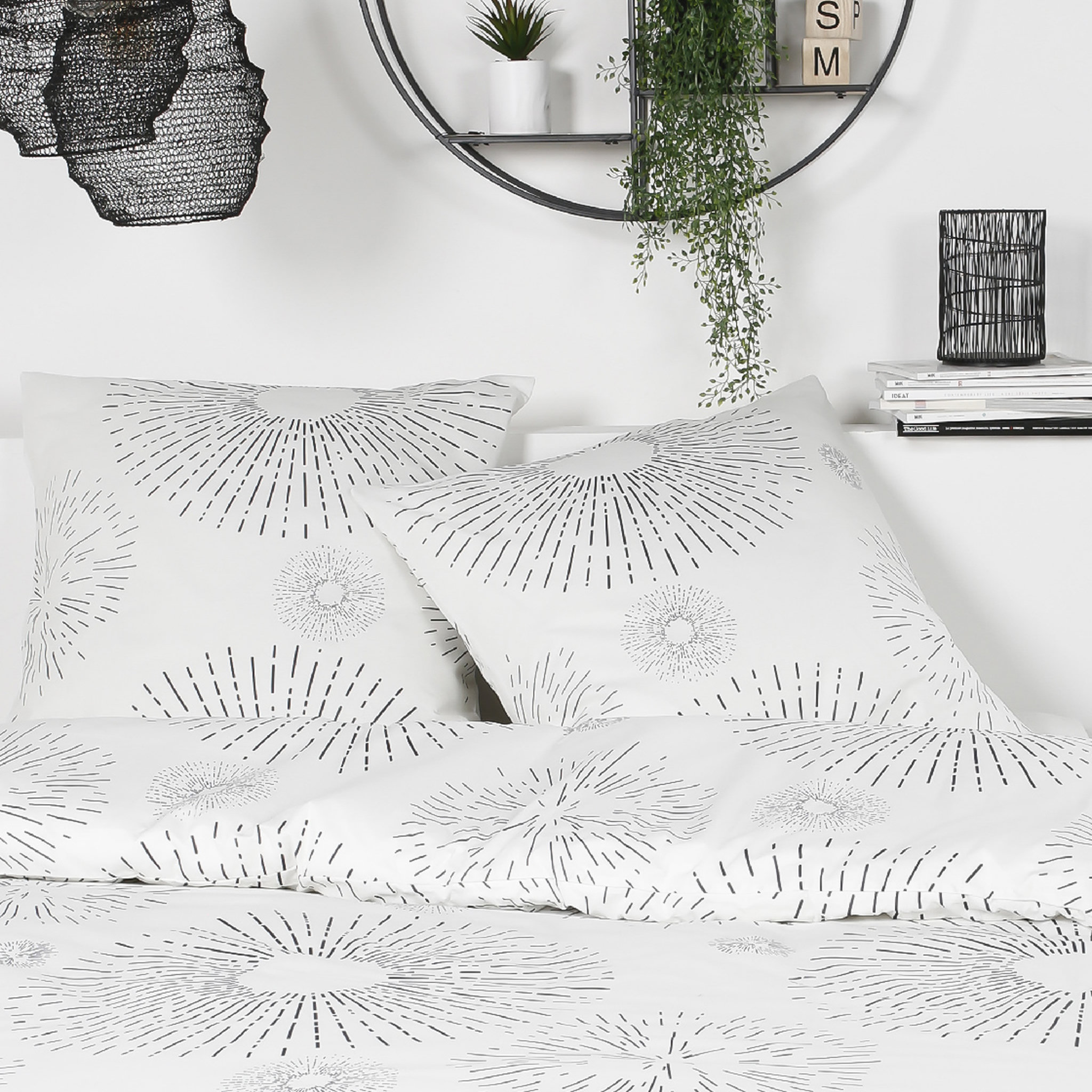 Voir la diapositive 2 : TODAY Parure housse de couette en flanelle LEO