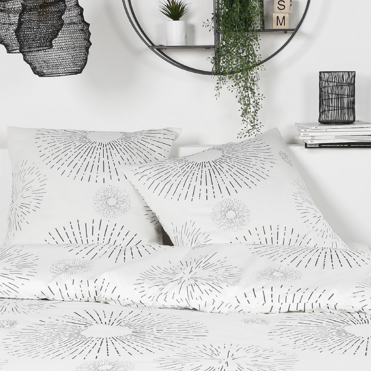 TODAY Parure housse de couette en flanelle LEO