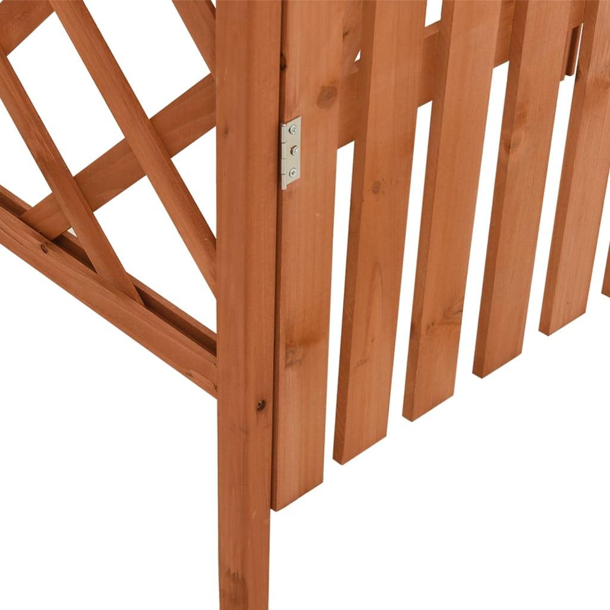 Voir la diapositive 5 : VIDAXL Pergola avec portail 116x40x204 cm Bois de sapin massif