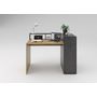 Voir la diapositive 2 : Bureau droit 1 porte 1 tiroirs L120cm TORONTO