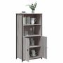 Voir la diapositive 4 : VIDAXL Buffet haut sonoma gris 62x36x121,5 cm bois d'ingenierie
