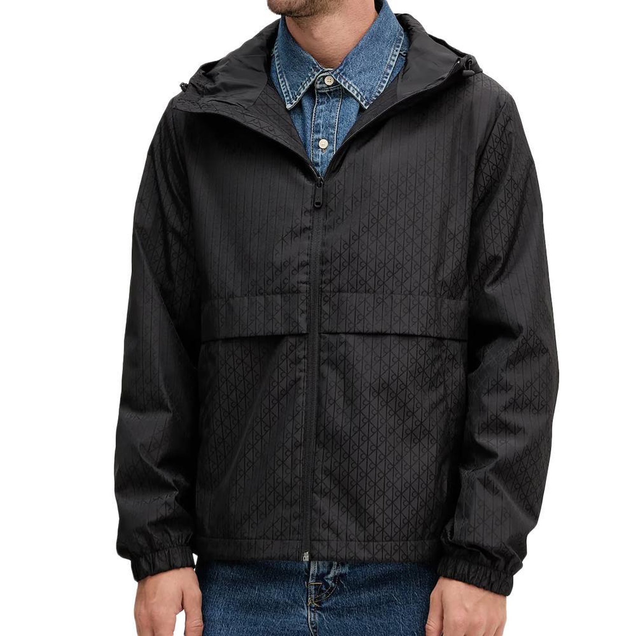 CALVIN KLEIN JEANS Coupe Vent  Homme Calvin Klein Jeans  Nylon Flange. Coloris disponibles : Noir