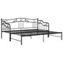 Voir la diapositive 4 : VIDAXL Cadre de canape-lit extensible sans matelas Noir Metal 90x200cm