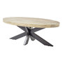 Voir la diapositive 3 : LISA DESIGN Manzanilla - table basse - bois massif et noir - 120 cm