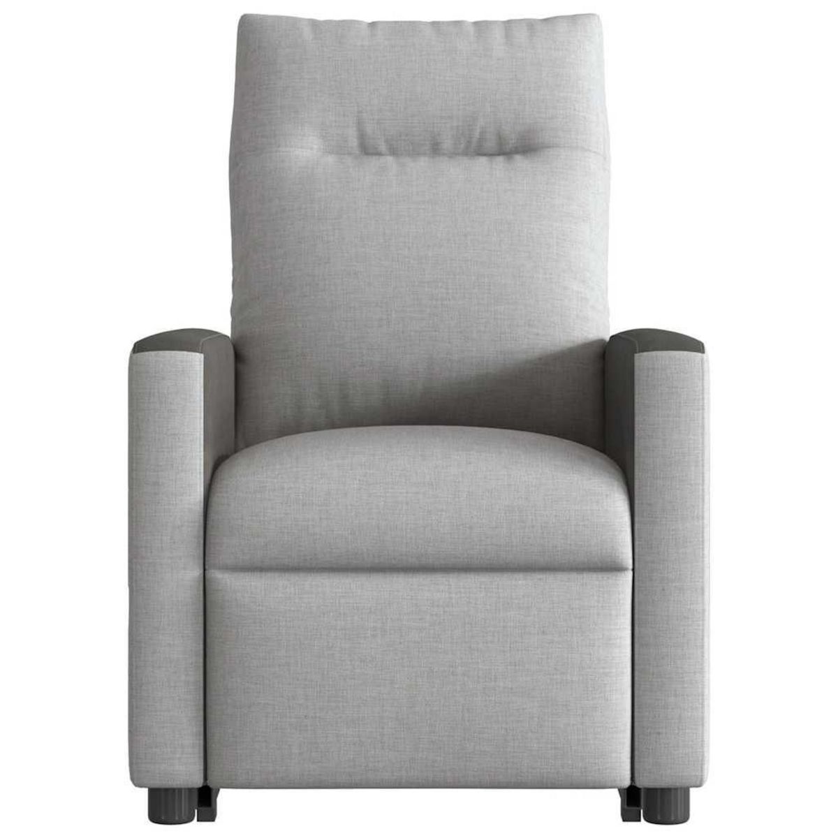 VIDAXL Fauteuil de massage inclinable gris nuage tissu