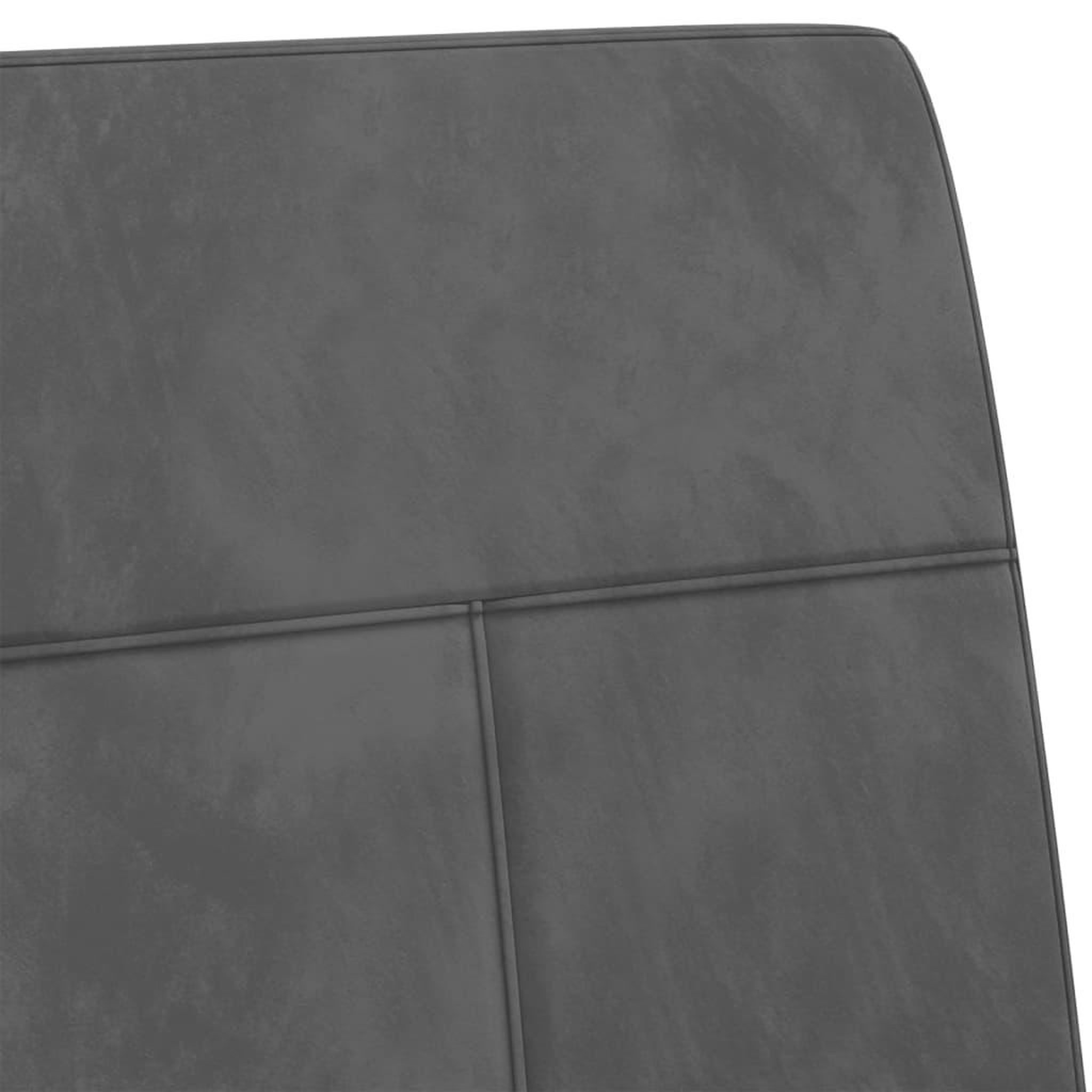Voir la diapositive 5 : VIDAXL Chaise cantilever Gris fonce Velours