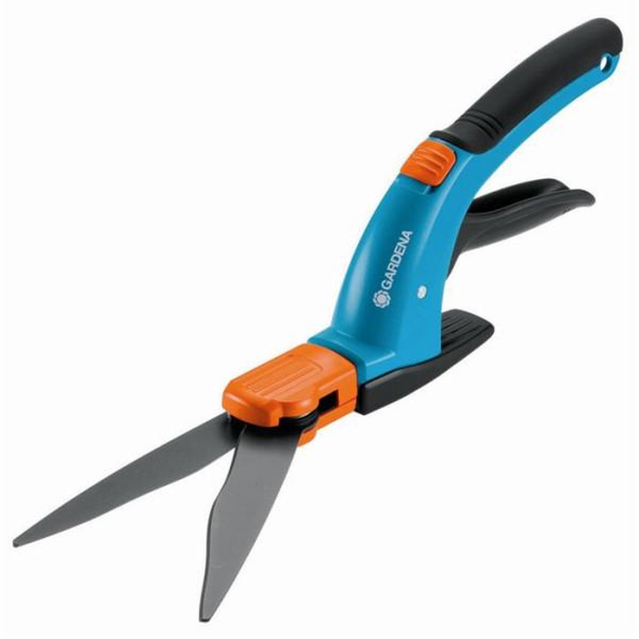 Voir la diapositive 1 : Gardena GARDENA Cisailles a gazon orientable Comfort – Lames ondulées 360° – Patin de guidage – Revetement antiadhérence
