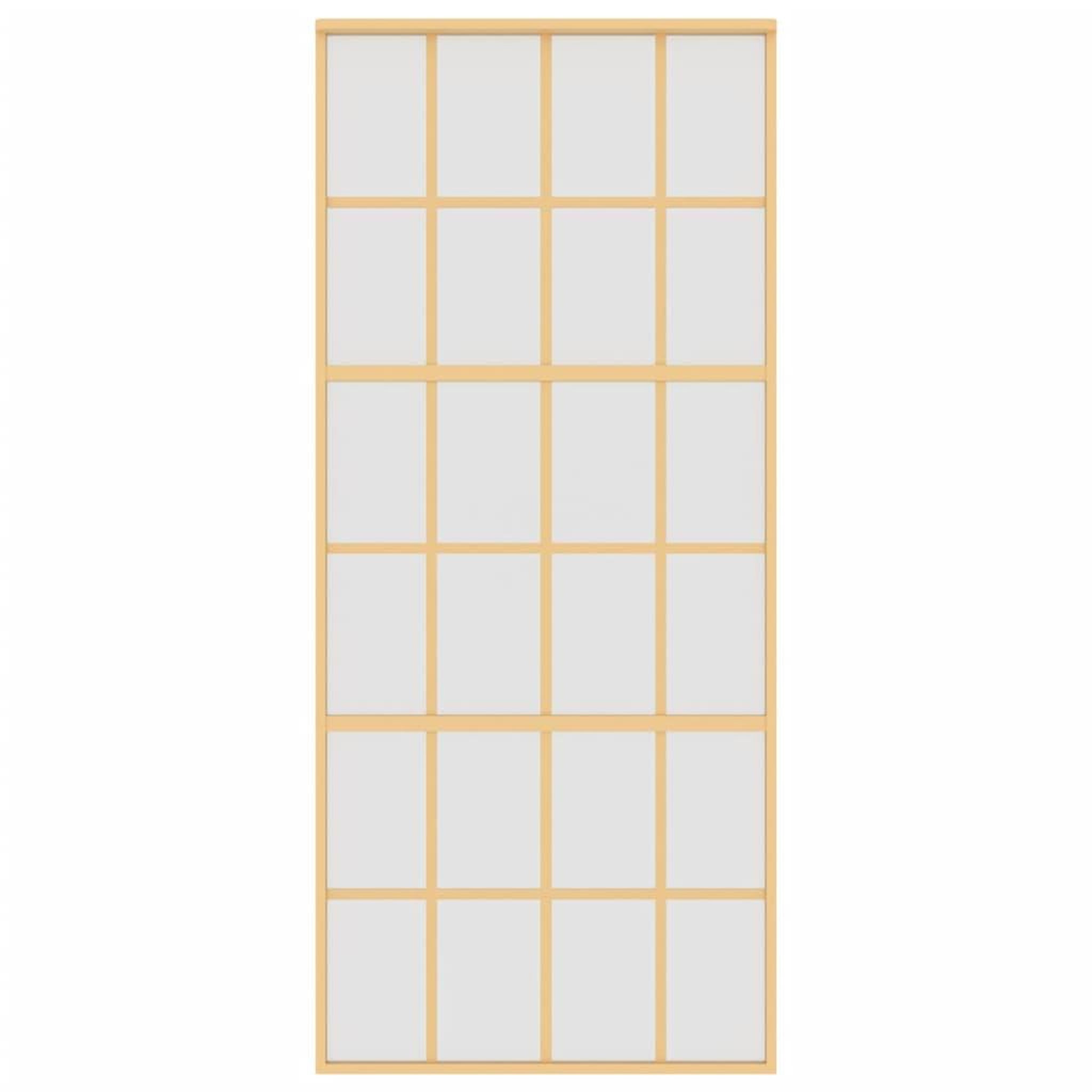 Voir la diapositive 4 : VIDAXL Porte coulissante dore 90x205 cm verre ESG depoli et aluminium