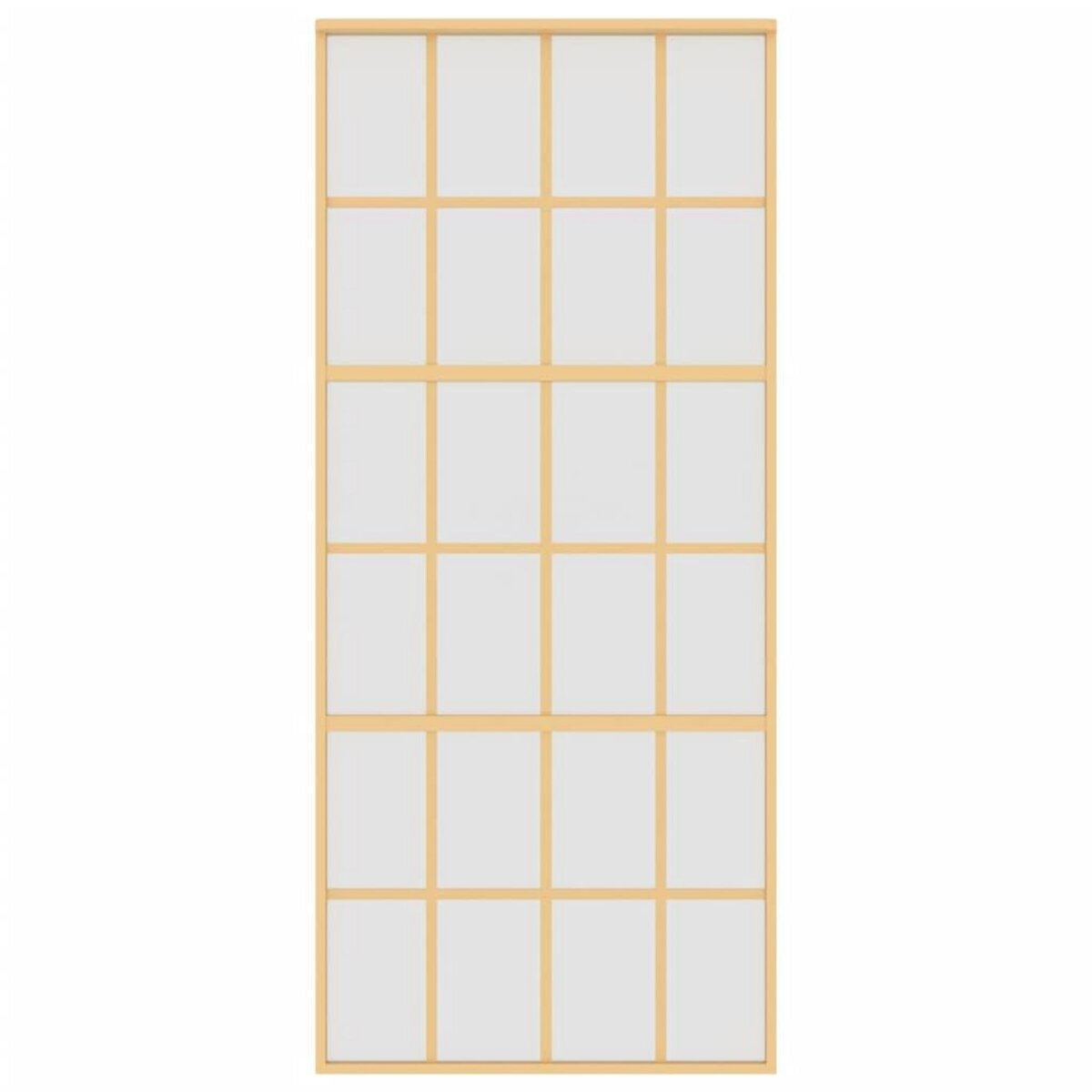 VIDAXL Porte coulissante dore 90x205 cm verre ESG depoli et aluminium