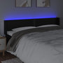 Voir la diapositive 4 : VIDAXL Tete de lit a LED Noir 163x16x78/88 cm Similicuir