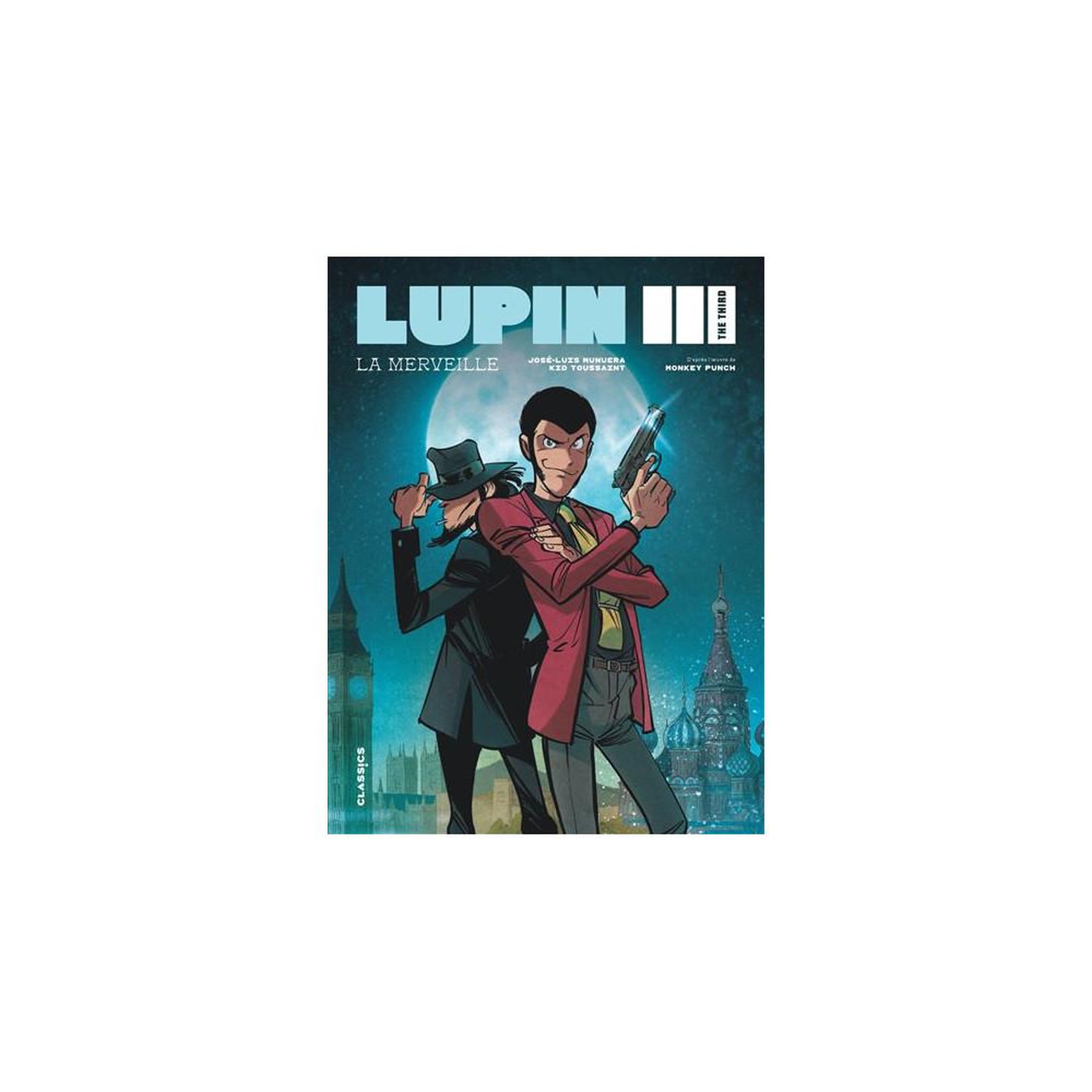 Album manga Lupin III : La Merveille en version papier relié, aventure Shonen avec quête de trésor