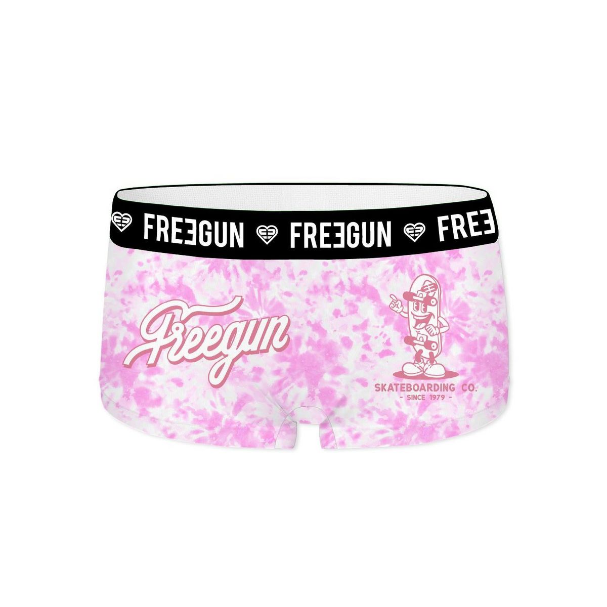 FREEGUN Lot de 4 shortys femme Manga Neon