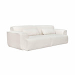 SWEEEK Canapé 3 places. tissu bouclette. 2 coussins déhoussables. Wallas  L 230 x P 98 x H 73cm