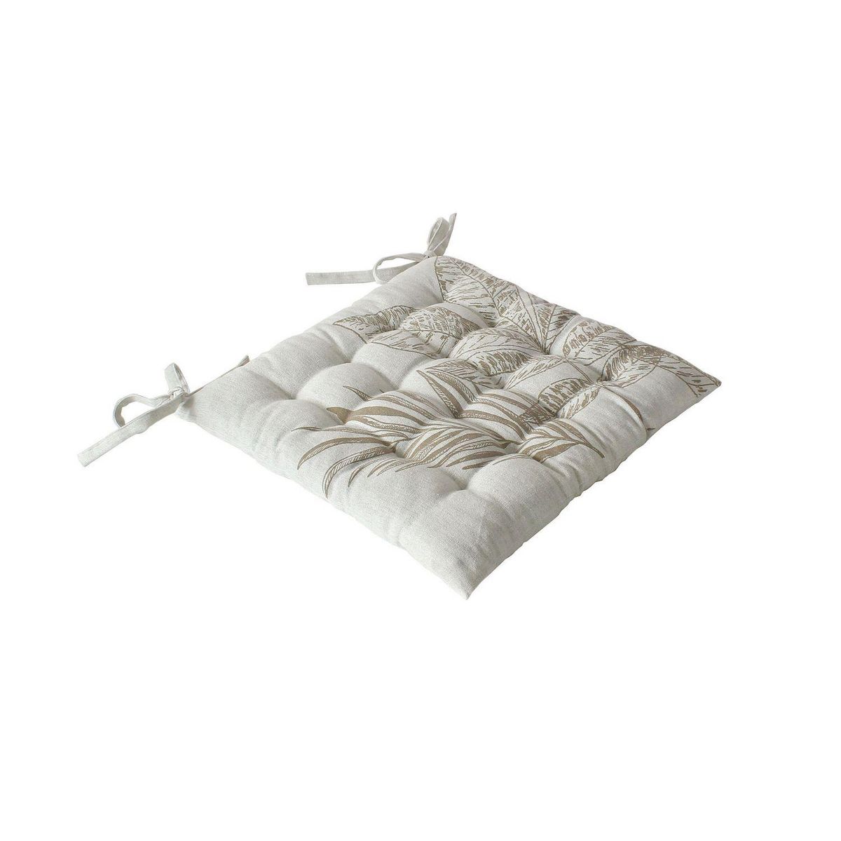 TOILINUX Galette de chaise en coton recyclée NATURA