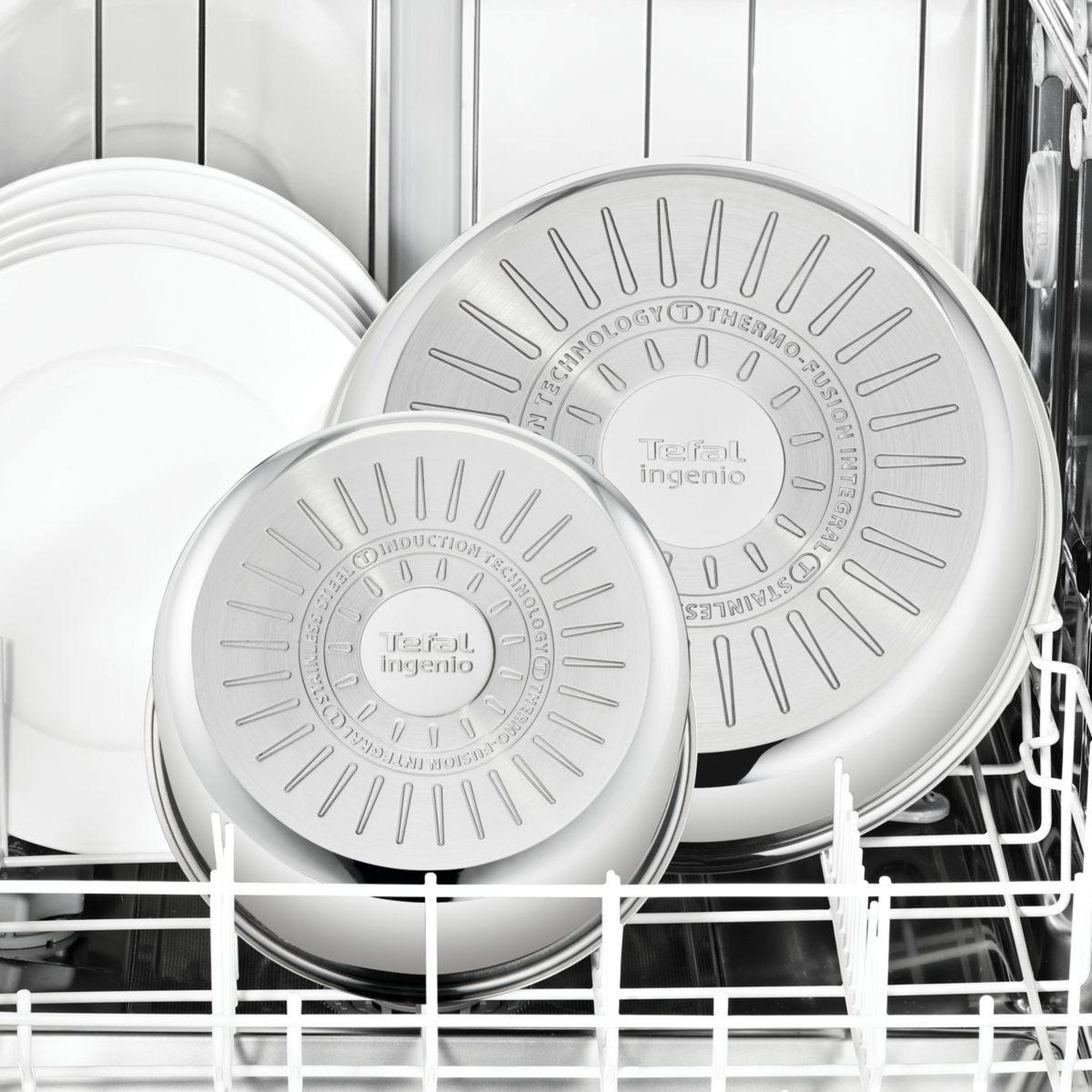 Voir la diapositive 4 : TEFAL Batterie de cuisine Ingenio Emotion 5 pcs L8975S04