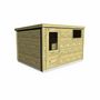 Voir la diapositive 2 : SWEEEK Abri de jardin contemporain 3.3 x 2.5m traité autoclave classe 3. Chamrousse en bois de 10.15m². structure en bois sylvestre 27mm. sapin du nord