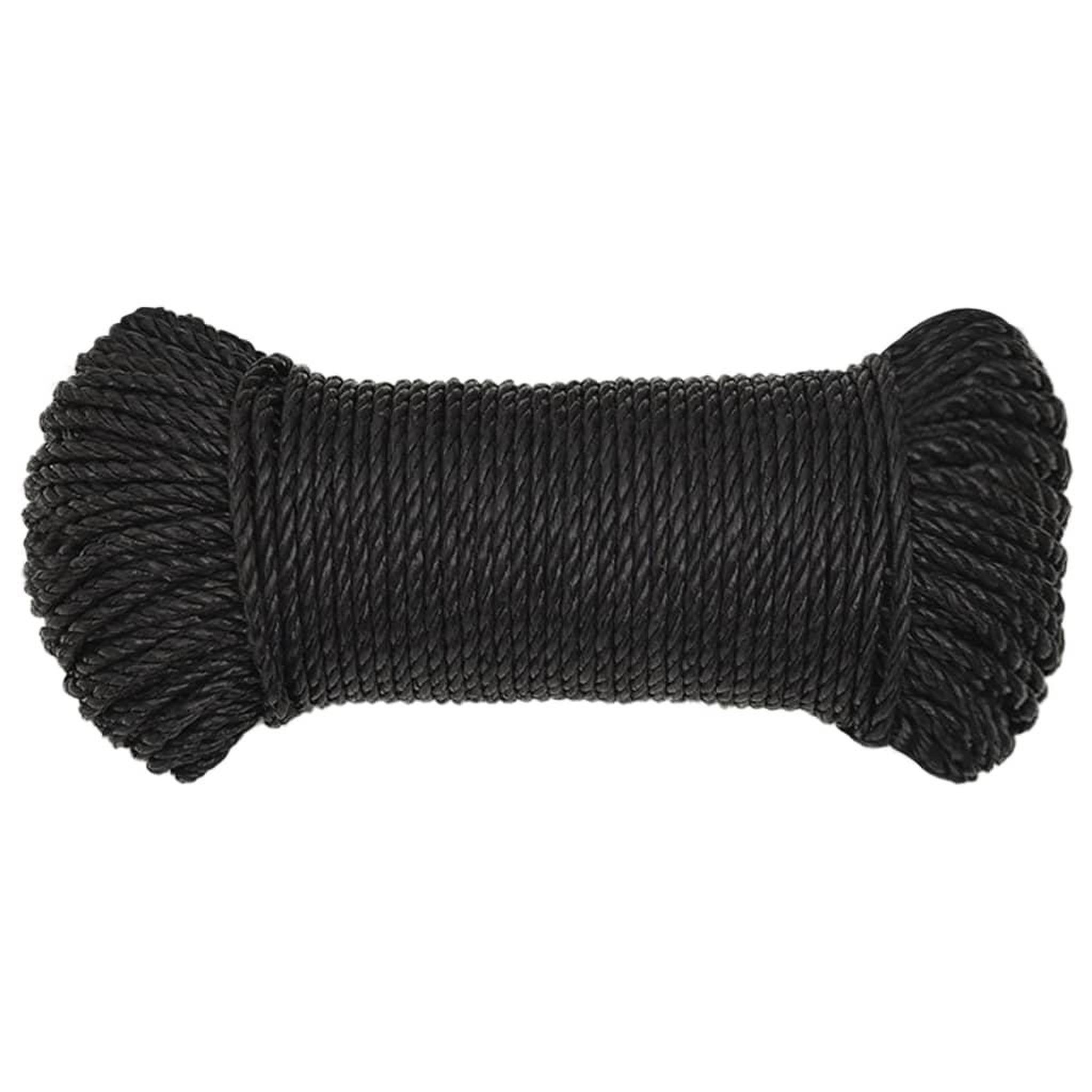 Voir la diapositive 3 : VIDAXL Corde de travail noir 3 mm 50 m polypropylene