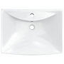 Voir la diapositive 4 : VIDAXL Luxueuse vasque ceramique rectangulaire avec trop plein
