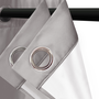Voir la diapositive 3 : ID MARKET Lot de 2 rideaux thermiques gris clair 135X240 CM