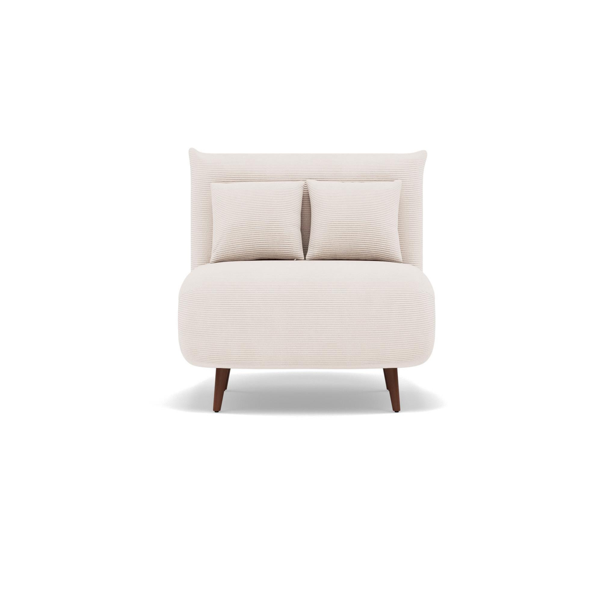 Voir la diapositive 1 : BEST MOBILIER Lumi - banquette convertible clic-clac 1 place en velours côtelé