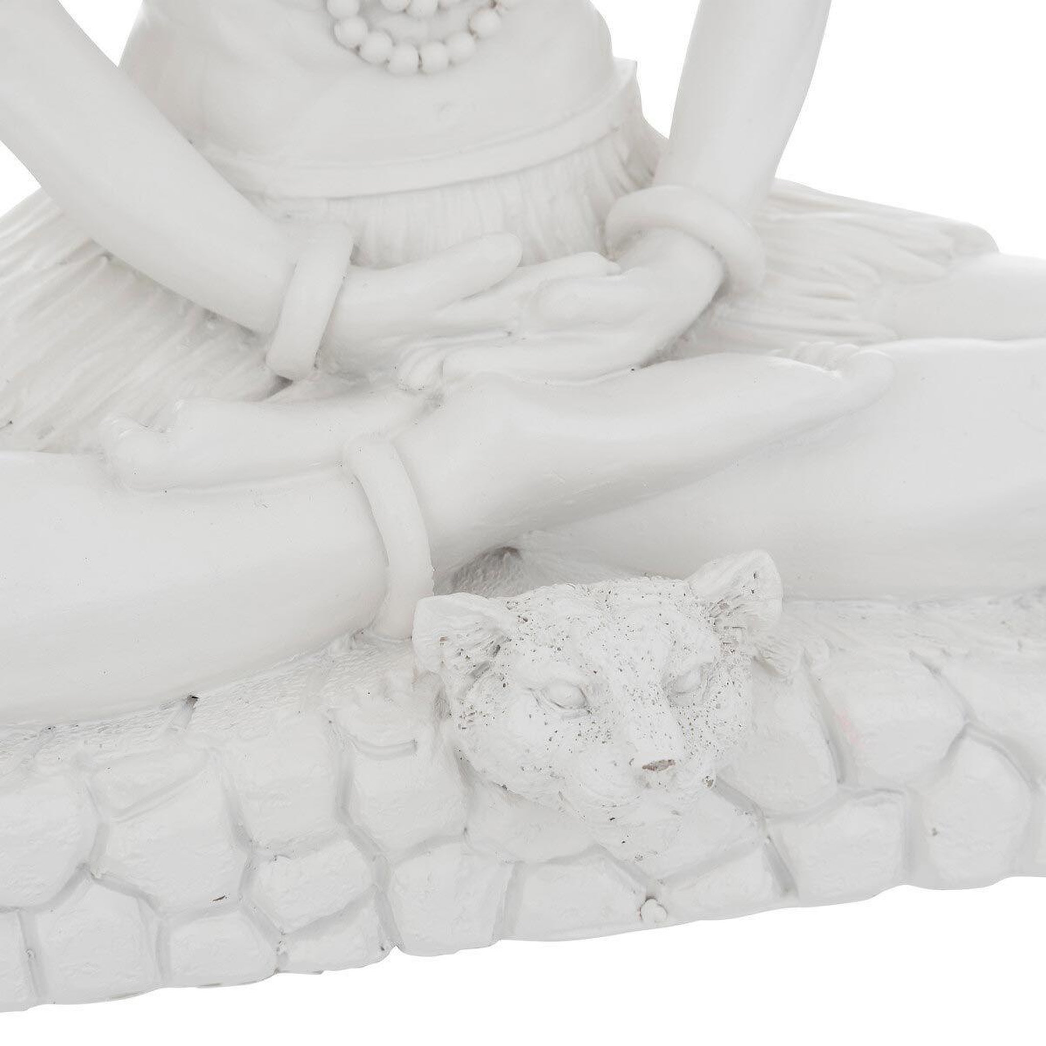 Voir la diapositive 3 : ATMOSPHERA Statuette déco shiva  nathan  28cm blanc