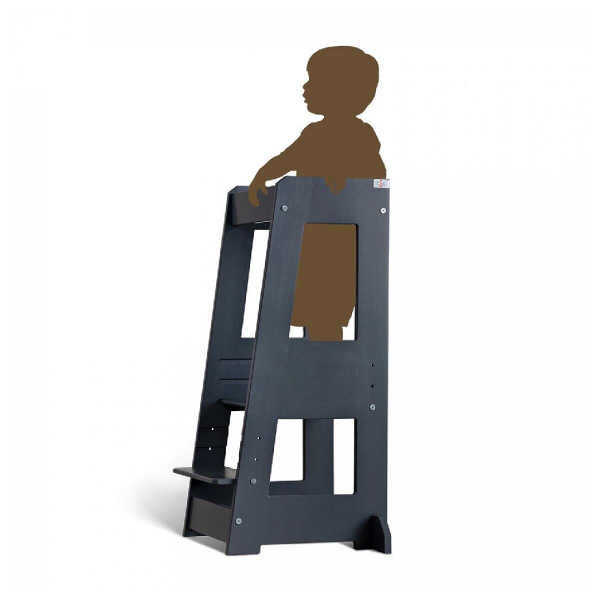 TISSI Tour d'apprentissage Felix en hetre massif gris